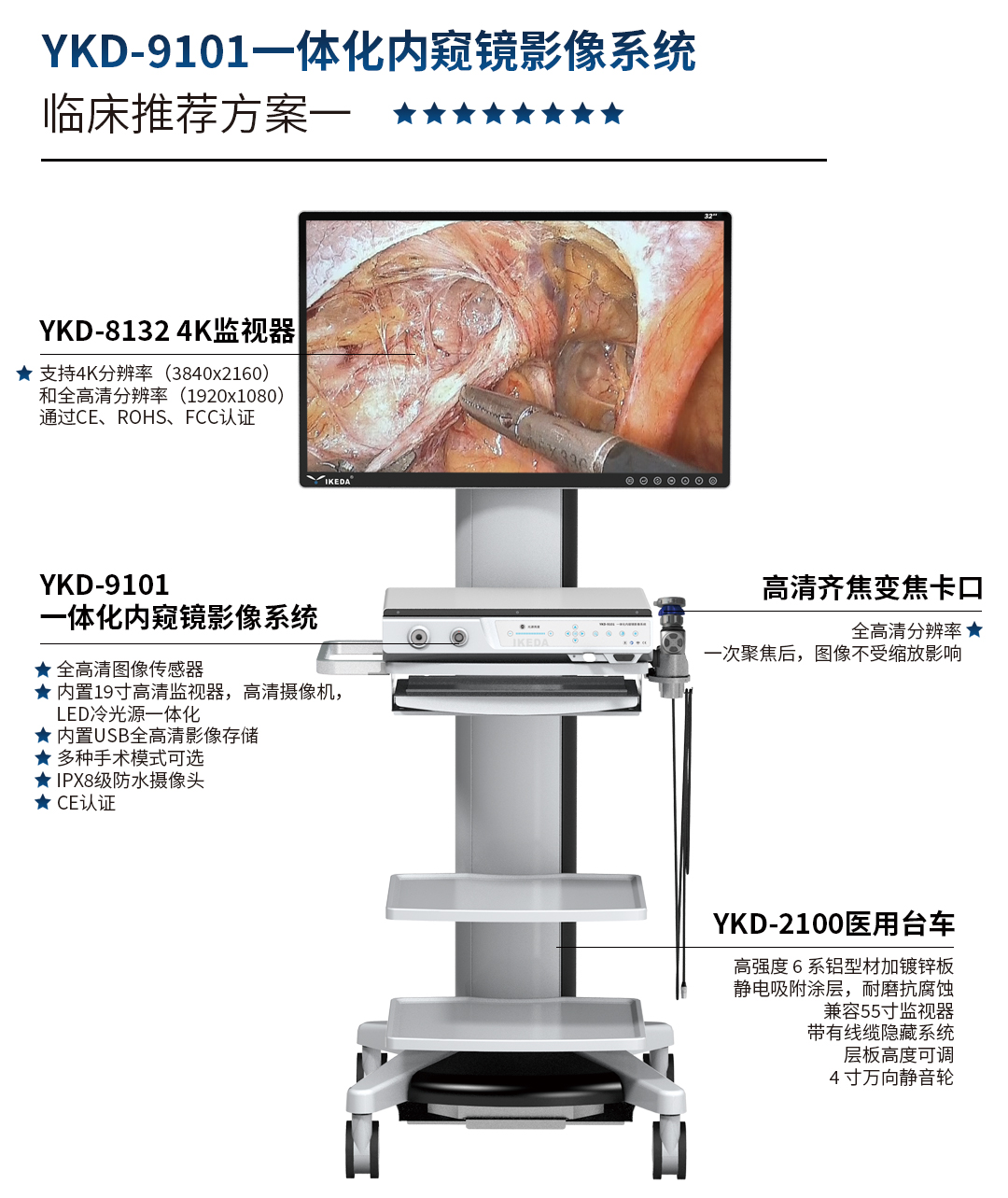 一体化内窥镜影像系统 YKD-9101