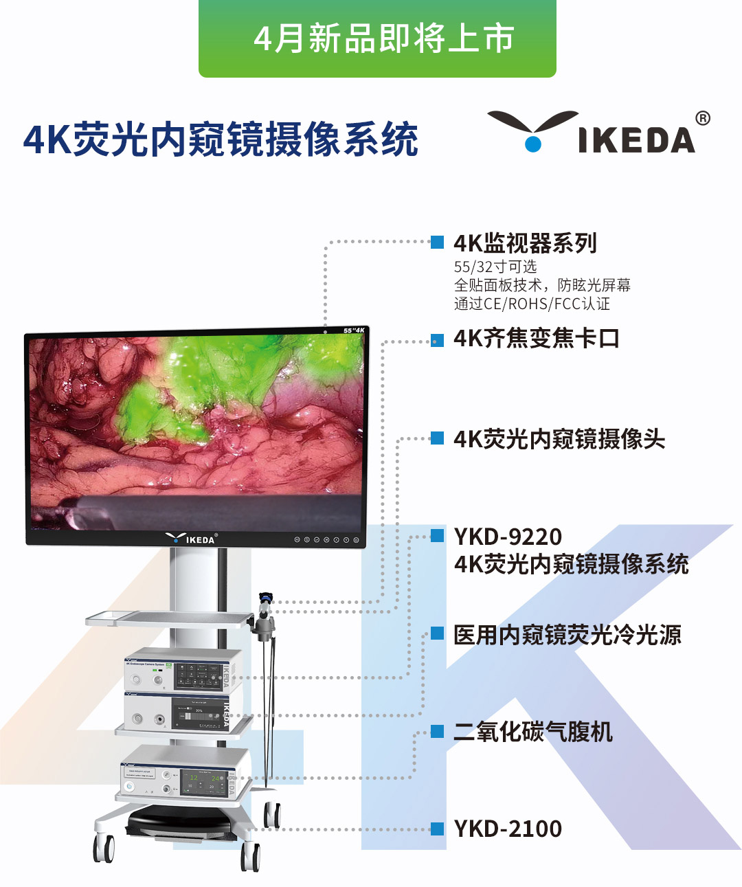 4K荧光内窥镜摄像系统